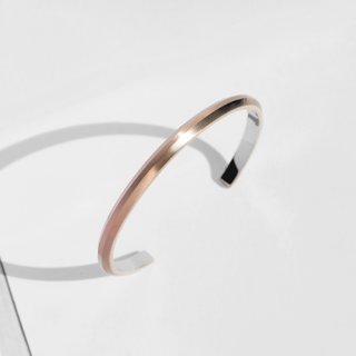Bevel Cuff Bracelet | Rose Gold | Personalised Gift