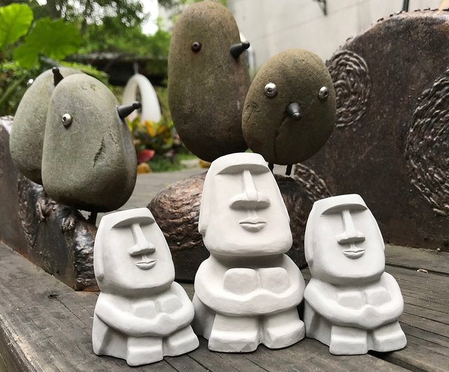 セメントモアイ Moai-小呆モアイ - ショップ Nicon 人形・フィギュア