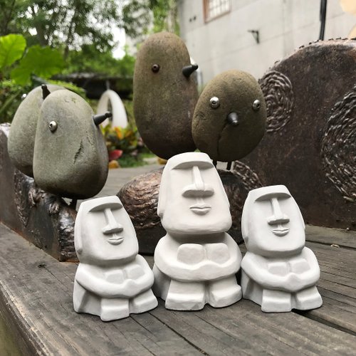 泥控 Nicon 水泥摩艾 Moai-小呆摩艾
