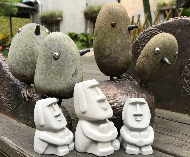 セメントモアイ Moai-小呆モアイ - ショップ Nicon 人形・フィギュア