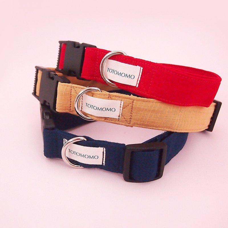 Plain dog collar - Collars & Leashes - Cotton & Hemp Red