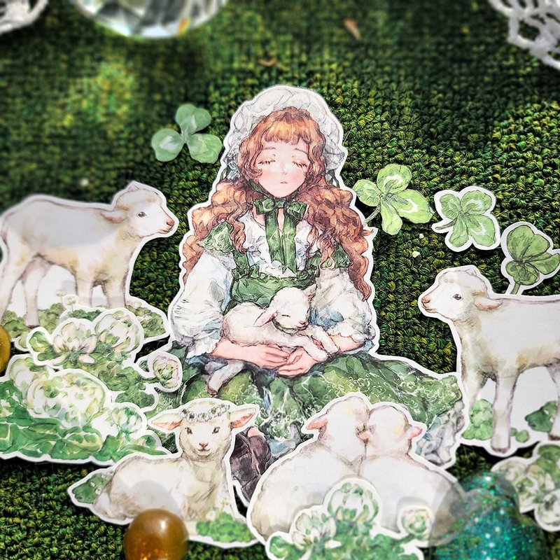 Clover Big - Stickers - Paper Green