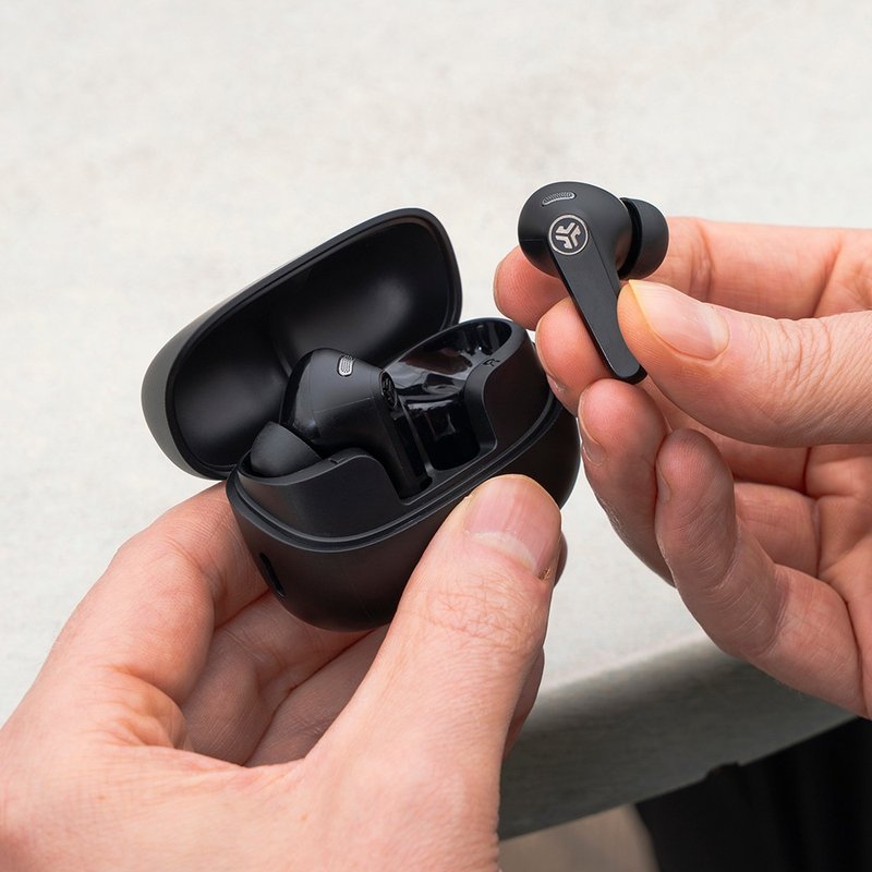 送禮佳選 JLAB JBuds Pods ANC 降噪真無線藍牙耳機 | 超低延遲 - 耳機/藍牙耳機 - 塑膠 黑色
