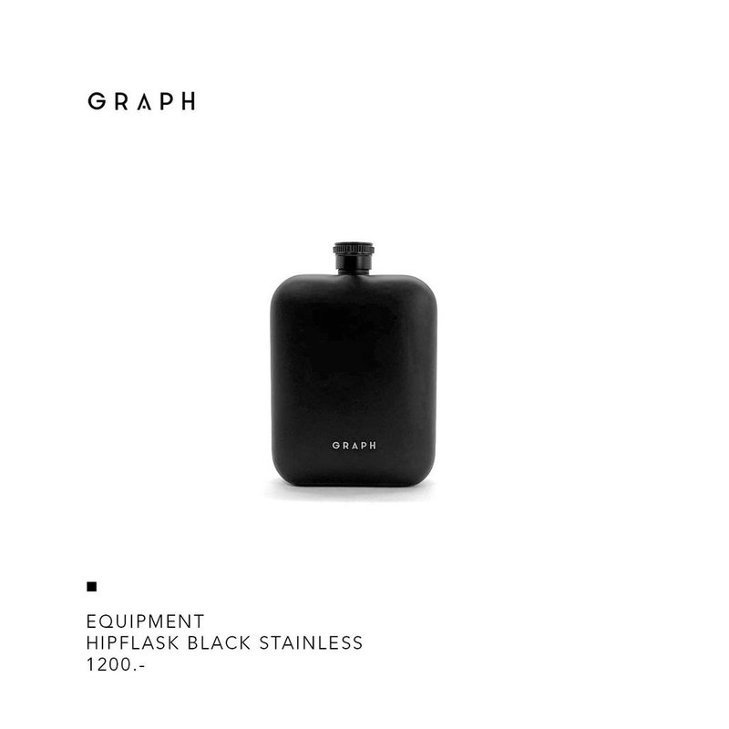 GRAPH | ขวดสเตนเลส HIPFLASK BLACK STAINLESS - 廚具 - 不鏽鋼 