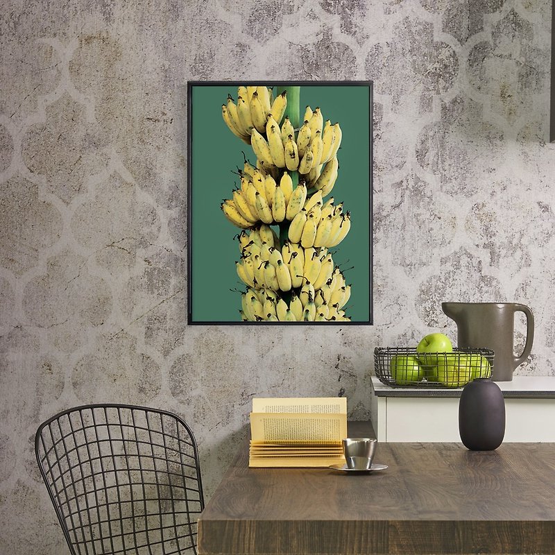 [招财蕉财运滚] Golden Cancan Bunch of Banana / Bedroom Painting / Home Furnishing / Want Want - Posters - Other Materials Multicolor
