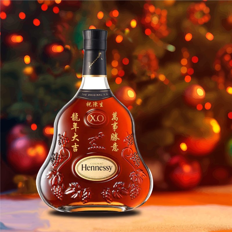 2024 CNY Gifts|訂製雕刻軒尼詩 X.O  文字雕刻 客製化禮物 新 - 酒類/酒精飲品 - 玻璃 