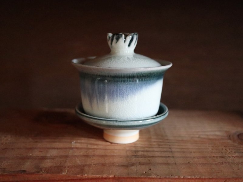 雲霧禪韻柴燒蓋碗_p3 - 茶壺/茶杯/茶具 - 瓷 白色