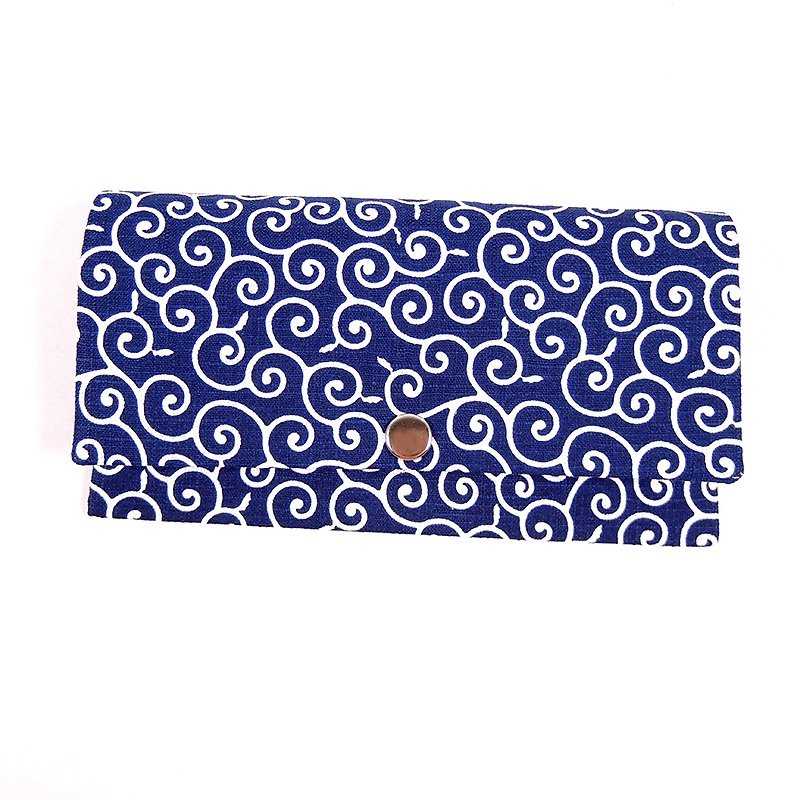 現金袋の通帳赤い封筒 - 日本のトーテム - 財布 - その他の素材 ブルー