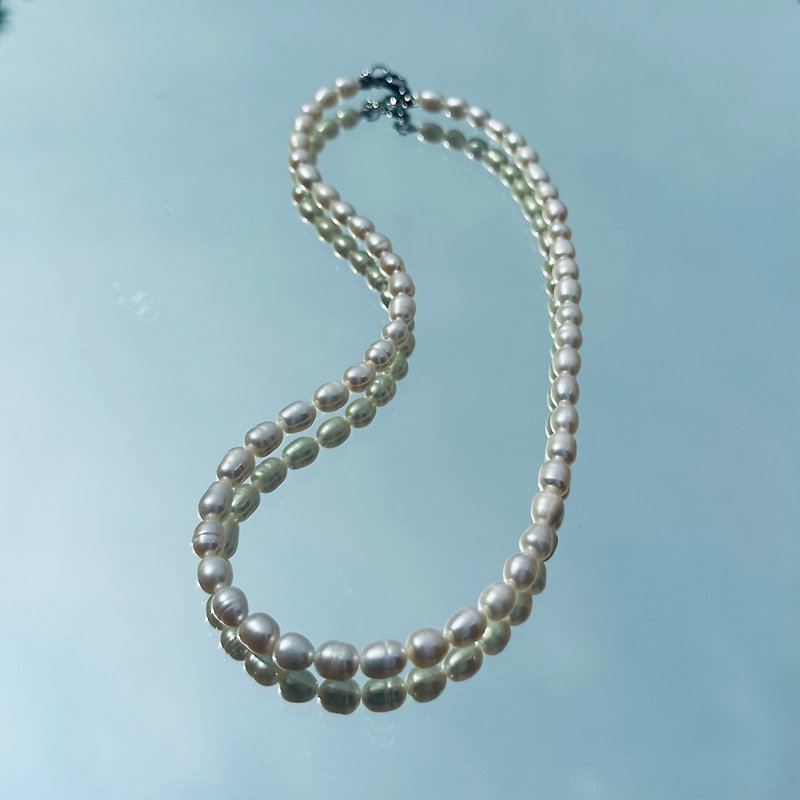 Pure White Pearl Necklace - สร้อยคอ - ไข่มุก ขาว