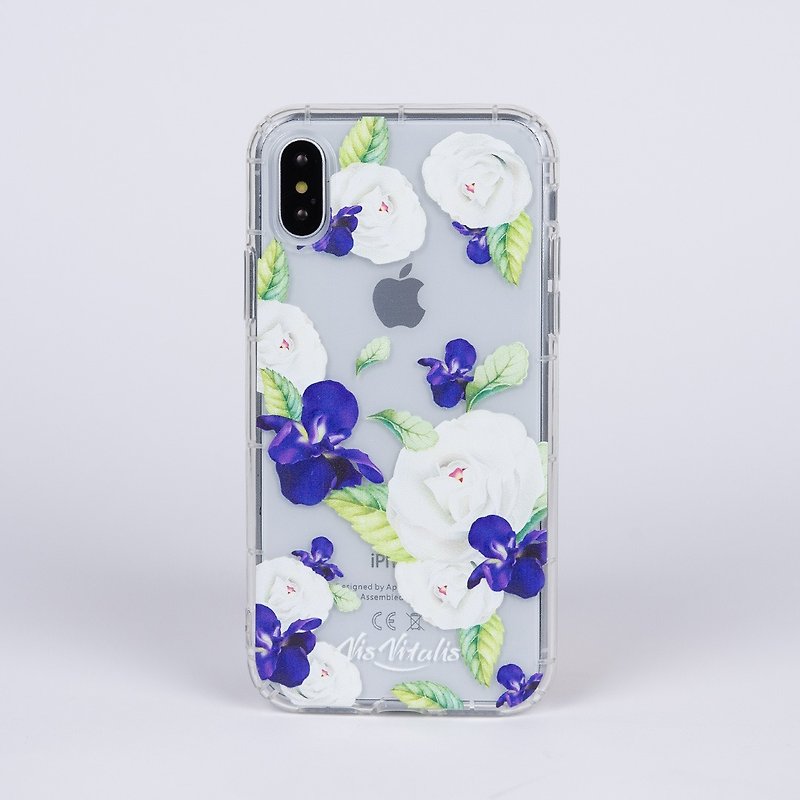[Flower Language Series Ideal for Lovers] Transparent Air Compression Soft Shell / Mobile Phone Case - Phone Cases - Plastic Transparent