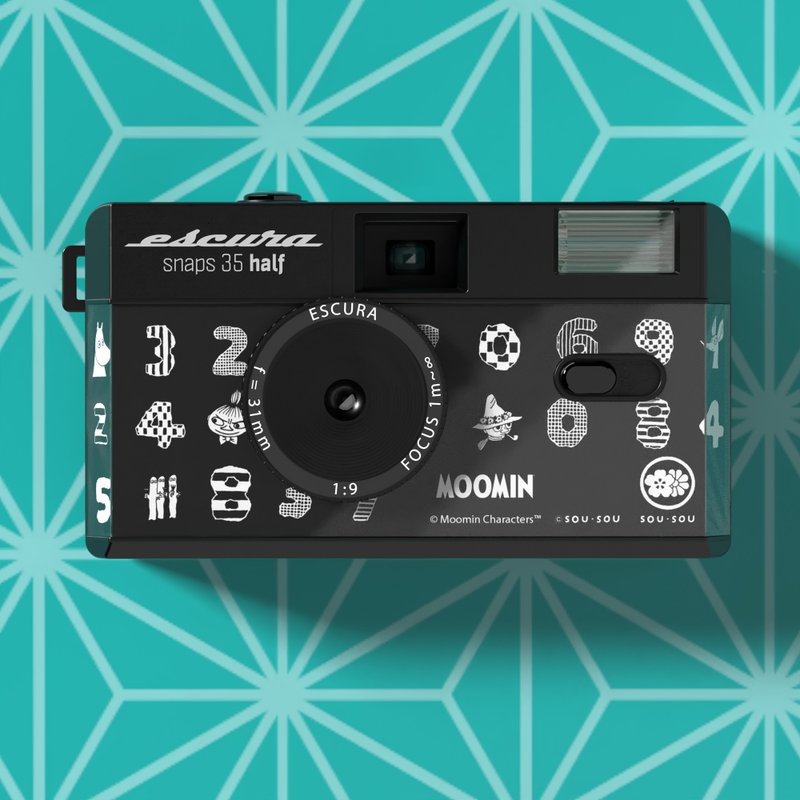 【Pinkoi x Moomin x SOU・SOU】Limited Edition Film Camera -  (Half Frame) - Cameras - Plastic 