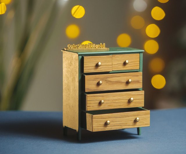 ミニチュア チェスト【ドールハウス】 1/6スケールのドール用ミニチュアチェスト。ドールハウス