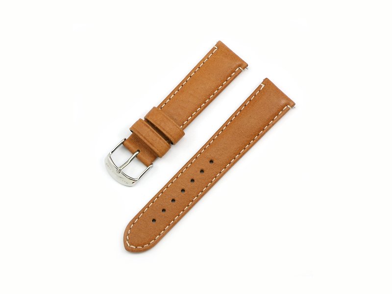 Leather watch strap (Horween leather) - 20mm - Watchbands - Genuine Leather Multicolor