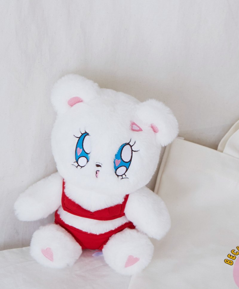 Beca Bear 28cm Doll (red bikini) - 公仔/玩偶 - 其他材質 白色