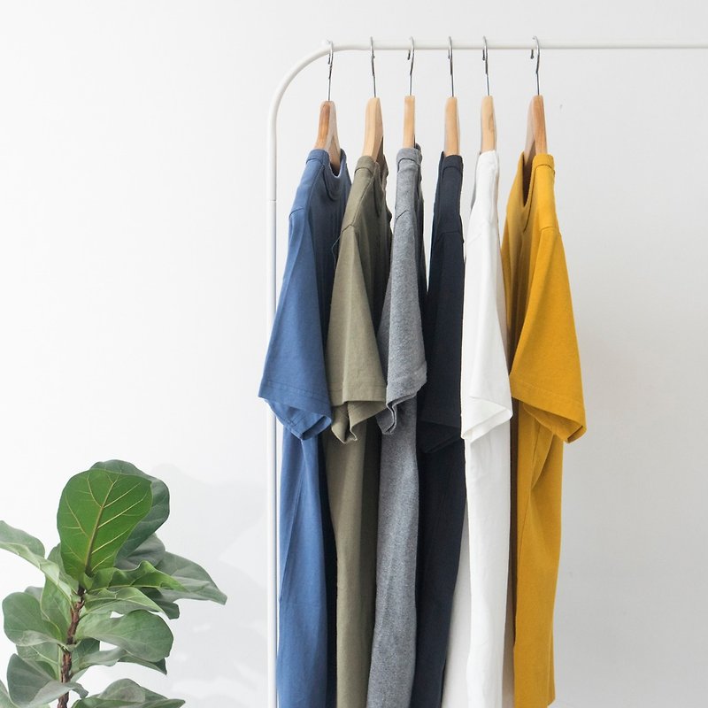 夏のヘビー230g半袖2点セット快適で通気性のある厚手の純綿無地の日本のシンプルなTシャツ - Tシャツ メンズ - コットン・麻 多色
