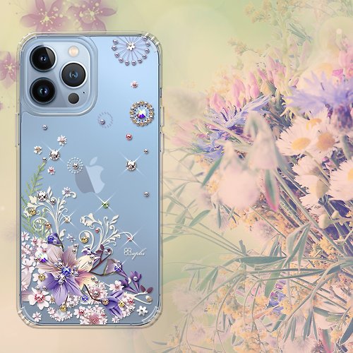 apbs 雅品仕 水晶彩鑽手機殼 iPhone 13全系列 水晶彩鑽防震雙料手機殼-祕密花園
