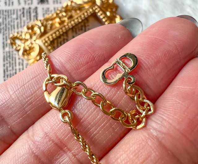 希少】Christian ちがい Dior ネックレス チェーン ロゴ 希少】Christian ちがい Dior ネックレス チェーン ロゴ