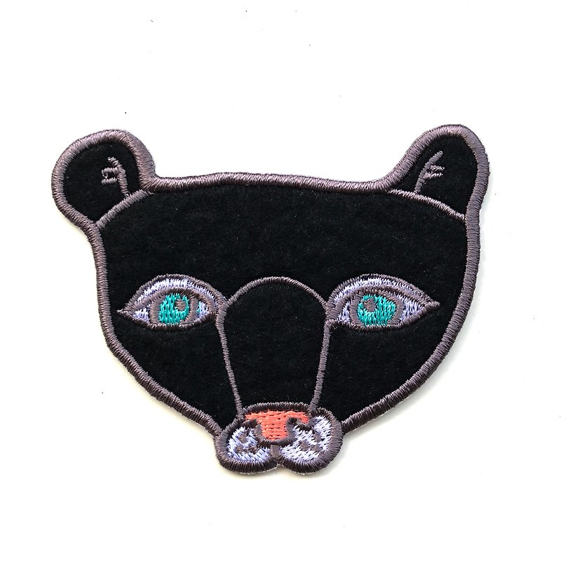 BLACK TIGER JUNGLE COLLECTION - 徽章/別針 - 繡線 黑色