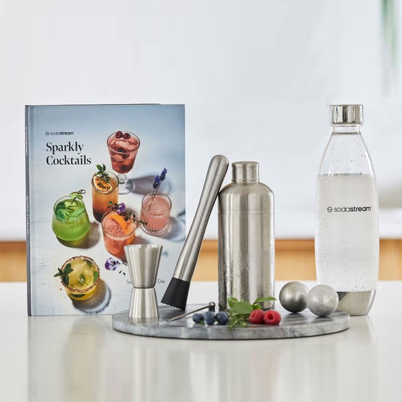 [New Product] British SodaStream DUO 500ml bartending tool set - แก้วไวน์ - สแตนเลส สีเทา