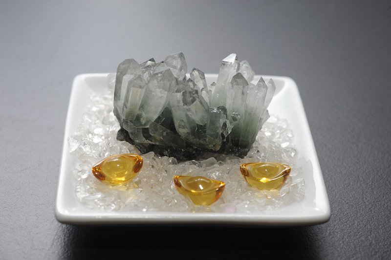 綠幽靈水晶 礦石/水晶/靈修/開運/招財/破煞/防小人 - 擺飾/家飾品 - 水晶 