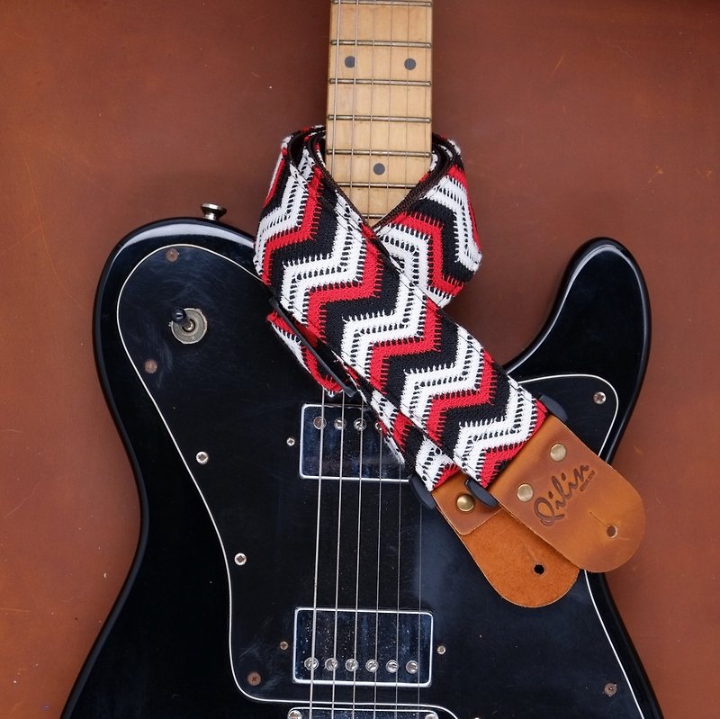 Trio Guitar Strap - Guitars & Music Instruments - Genuine Leather Multicolor