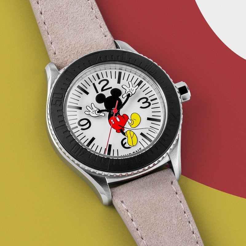 UNDONE x Mickey Mouse Disney Automatic Watch - นาฬิกาผู้ชาย - โลหะ สีเทา