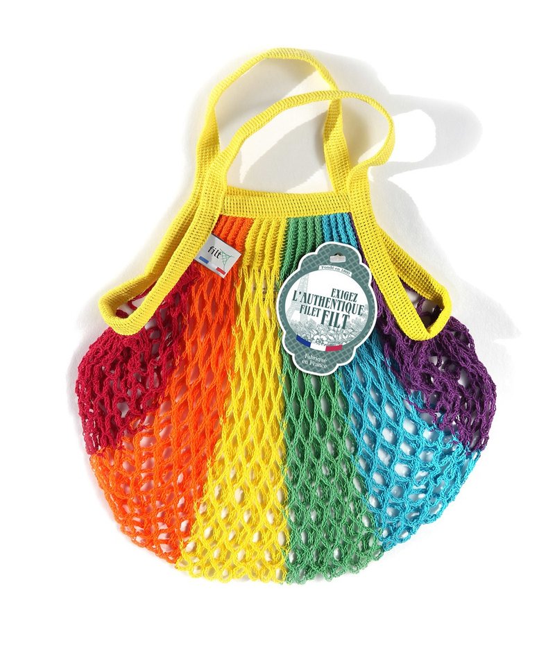 French Filt classic handmade woven bag-Rainbow Rainbow - Handbags & Totes - Cotton & Hemp 