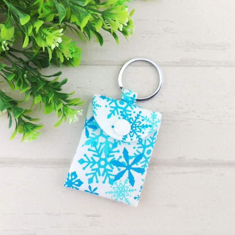 snow World. Peace talisman bag (name can be embroidered) - ซองรับขวัญ - ผ้าฝ้าย/ผ้าลินิน สีน้ำเงิน
