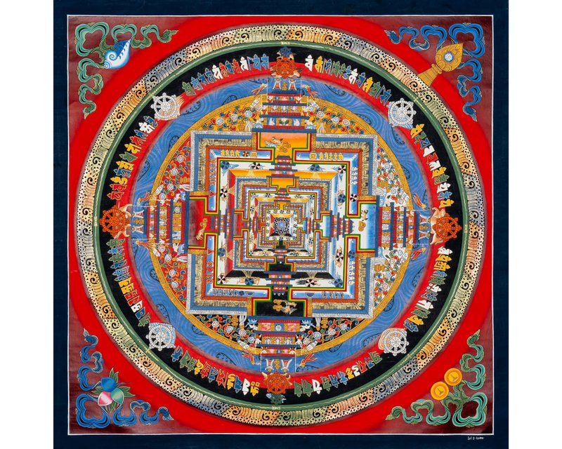 真實性與美麗相遇 每一幅迴向輪都是以愛和奉獻手繪而成 - 壁貼/牆壁裝飾 - 其他材質 多色