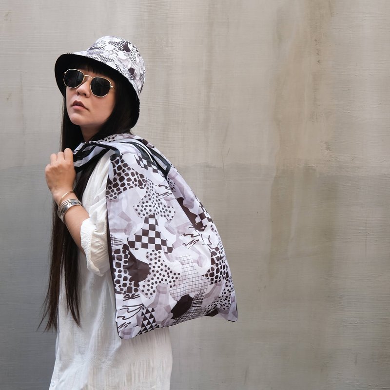 【錦源興】消波塊折疊購物袋 l 托特包 購物袋 帆布袋 大容量 - 側背包/斜背包 - 其他人造纖維 多色