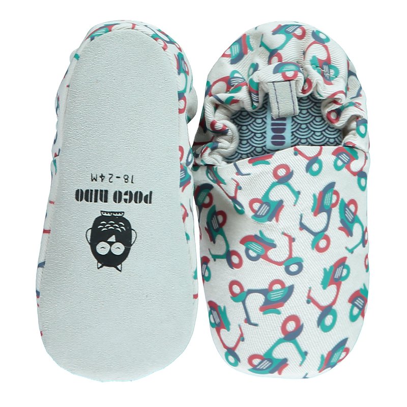 Poco Nido (英國) 嬰兒 BB鞋 學行/學步鞋仔 -  電單車 - 嬰兒鞋/學步鞋 - 棉．麻 