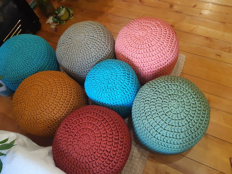 Custom-filled pouffe Decorative ottoman - Chairs & Sofas - Polyester 