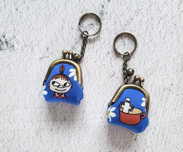 Pinkoi x Moomin】リトルミイとニョロニョロ ちびがまぐちキーホルダー キーリング コインパース - 青い - ショップ  BoingBoing Story shoes キーホルダー・キーケース - Pinkoi
