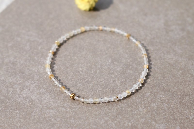 Fast shipping gold crystal bracelet 0105-Venus - Bracelets - Gemstone Yellow