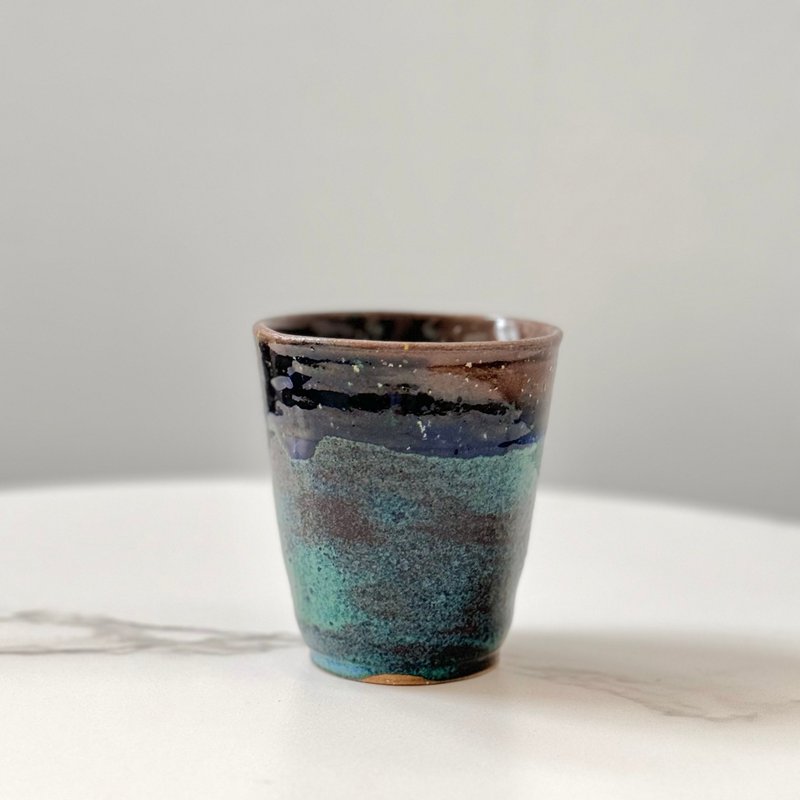 Mysterious starry sky holding cup - Cups - Pottery Multicolor