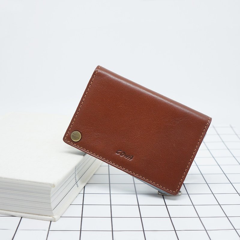 COWA Card Holder - Card Holders & Cases - Genuine Leather Brown