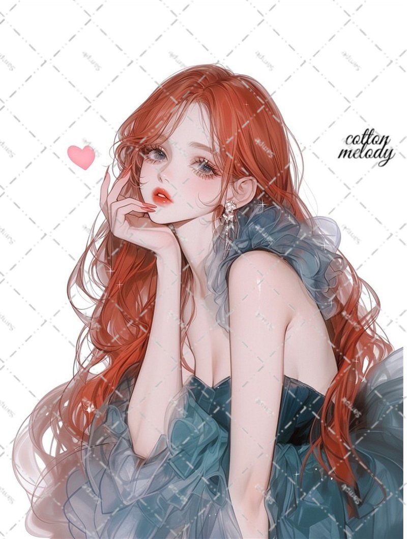original sticker no.6278 人物ステッカー オリジナルステッカー 人物ステッカー 女の子ステッカー オリジナル人物ステッカー - 貼紙 - 紙 