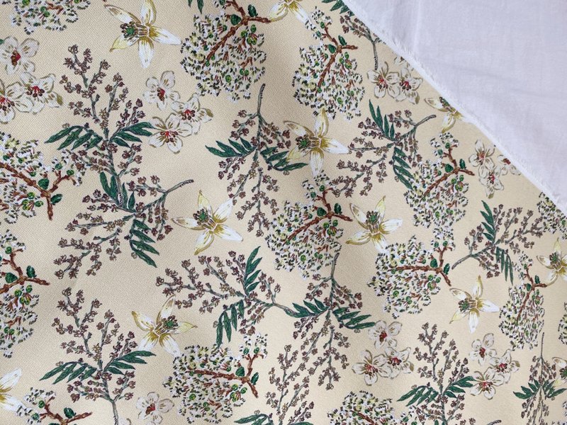 香氣花園 品牌純棉帆布料 寬幅150cm 每單位30cm - 編織/刺繡/羊毛氈/縫紉 - 棉．麻 橘色