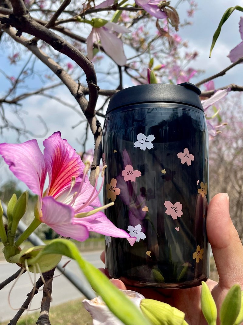 Gift Exchange: Sakura Combo - JAZZ 350ml Coffee Cup + GIANT 1000ml Water Bottle with Handle - Pitchers - Plastic Multicolor