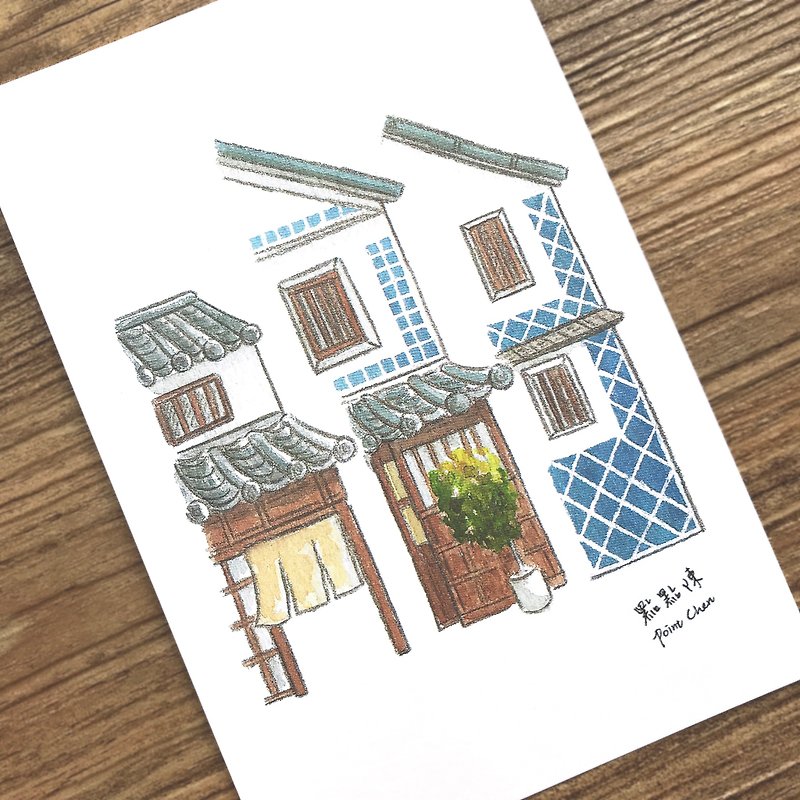 [Postcard] Kurashiki facade - การ์ด/โปสการ์ด - กระดาษ สีเงิน