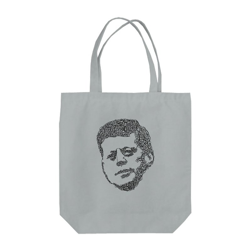 JFK 帆布袋 - 手提包/手提袋 - 棉．麻 灰色
