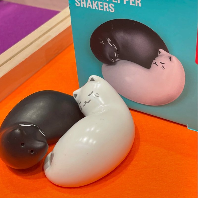 アメリカのキッカーランド猫型調味料ボトル密封塩ボトル防湿調味料ジャー調味料ボトル収納 - 調味料入れ - 磁器 