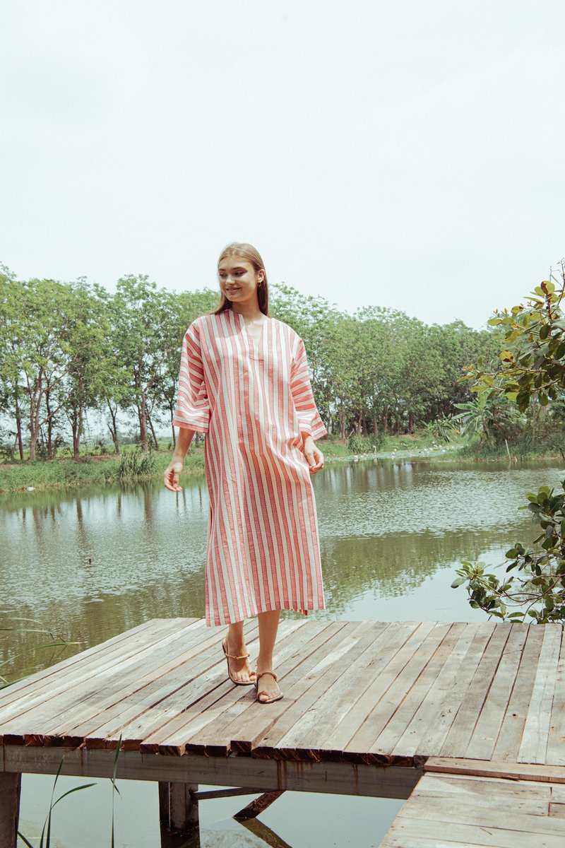 Bayday | BALI DRESS | Red Maple - 洋裝/連身裙 - 其他材質 