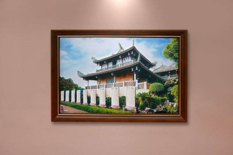 Embroidery painting | Monuments series-Chikan Tower | ishow love embroidery - Posters - Thread Multicolor