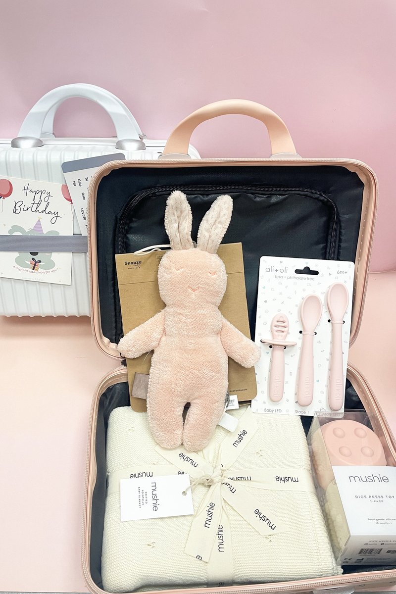 BABYTONE AIRLINE Luggage Gift Box-Baby Girl (0m +) - ของขวัญวันครบรอบ - วัสดุอื่นๆ สึชมพู