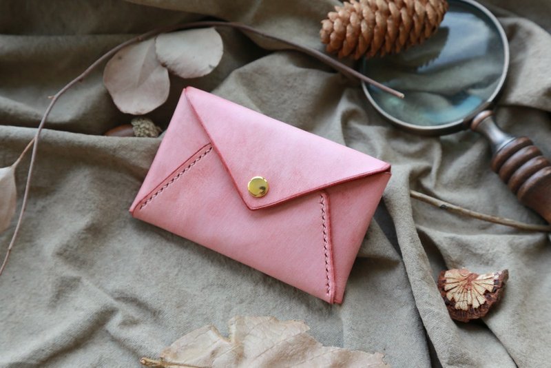 Envelope Card Holder, Minimalist Traveller Wallet, Business Card Case - ที่เก็บนามบัตร - หนังแท้ 