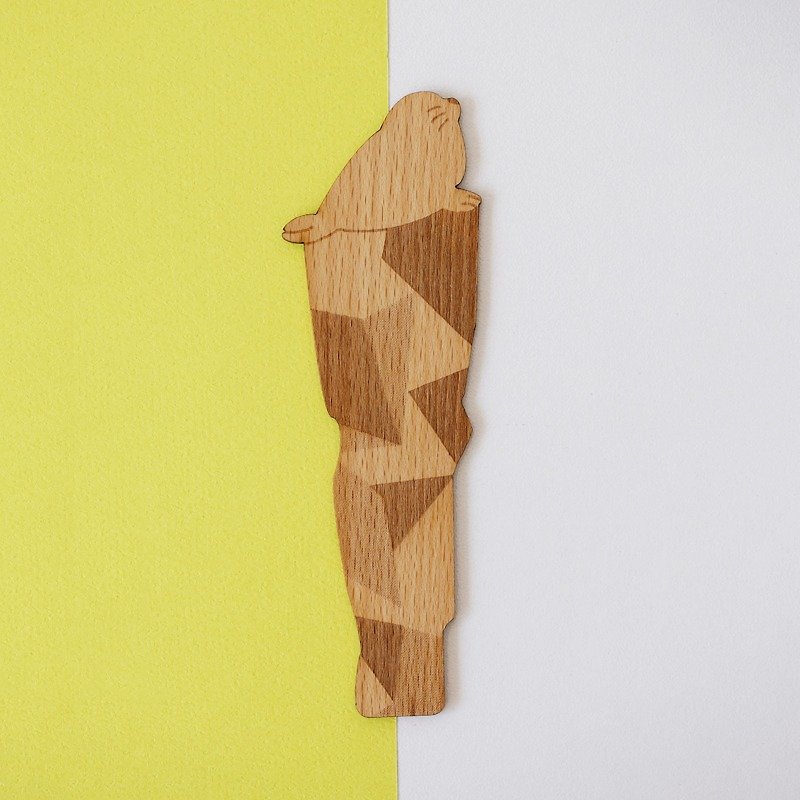 私はあなたを参照してください - シール木材ブックマーク─[VUCA-デザイン]バレンタインデーの習慣 - しおり - 木製 ブラウン