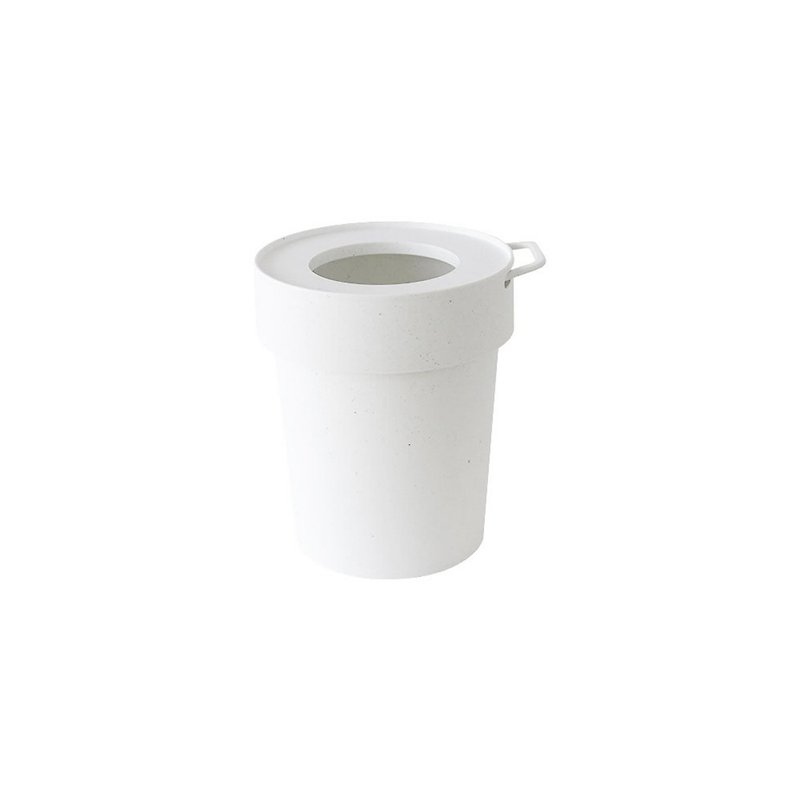 【八幡化成】TAPTRASH 垃圾桶 白色 S(5公升) - 收納箱/收納用品 - 聚酯纖維 白色