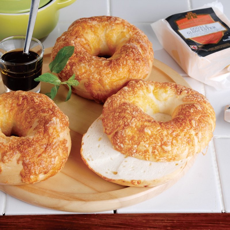 切達黃金起司貝果 - 【多重層次味覺震撼】 - 麵包/吐司 - 新鮮食材 