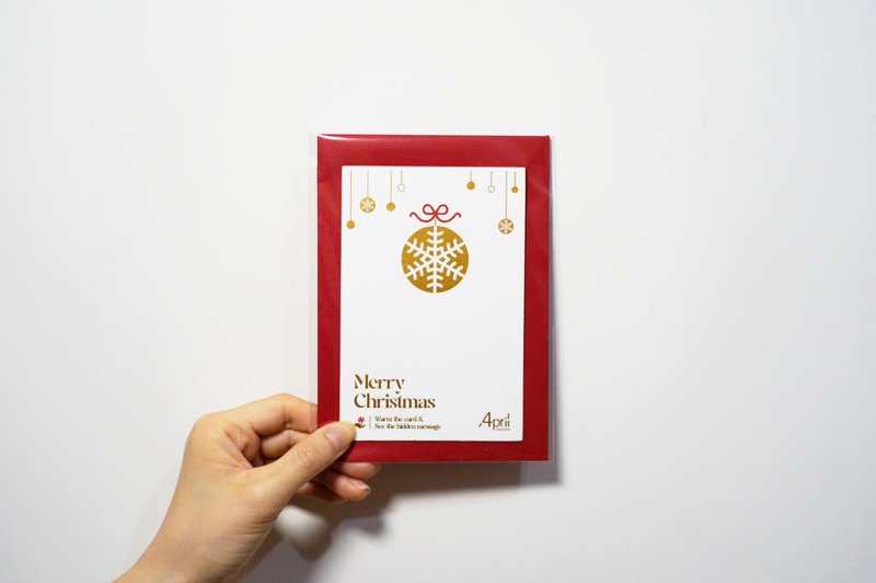 Handwritten Warm Card-Temperature Sensitive Christmas Card (Type D Christmas Bobo) - การ์ด/โปสการ์ด - กระดาษ 